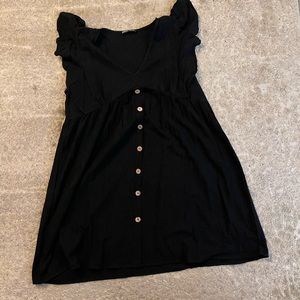 Short black day dress